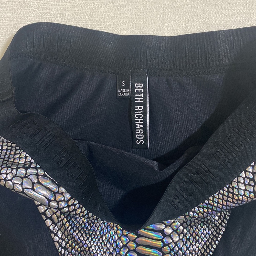 BETH RICHARDS Women's Metallic Python Style Bikini Bottom - Picture 4 of 5